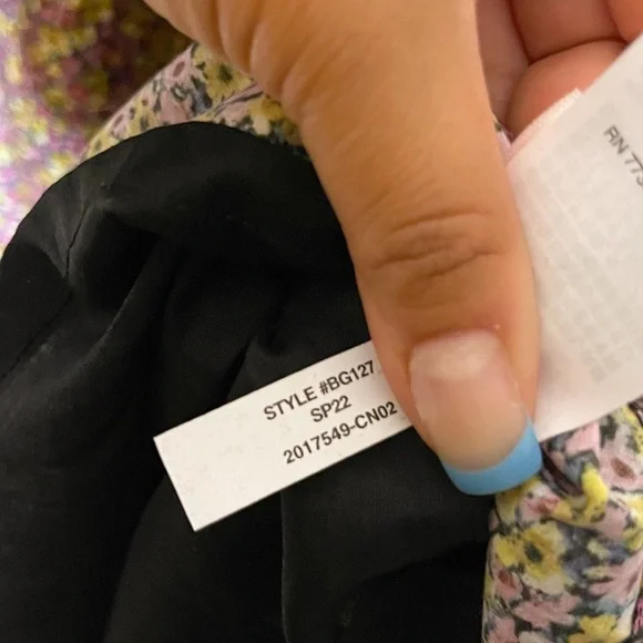 J Crew Liberty Fabric NWT! Organic Cotton Ditsy Floral Daydream Dress Size: 2X - Picture 7 of 8